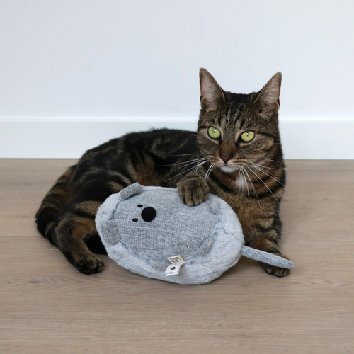 weitere Abbildung D&D Katzenspielzeug Kicking Cushion Bowie grau