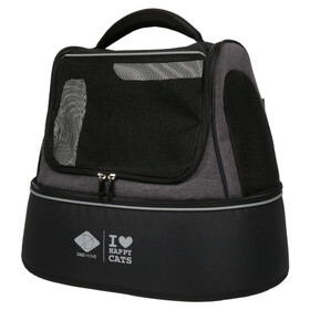 D&D Katzentransporttasche I Love Happy Cats Phoebe schwarz