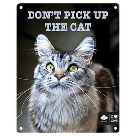 Abbildung D&D Schild I Love Happy Cats Dont pick up