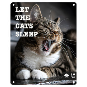 Abbildung D&D Schild I Love Happy Cats Let the Cats sleep