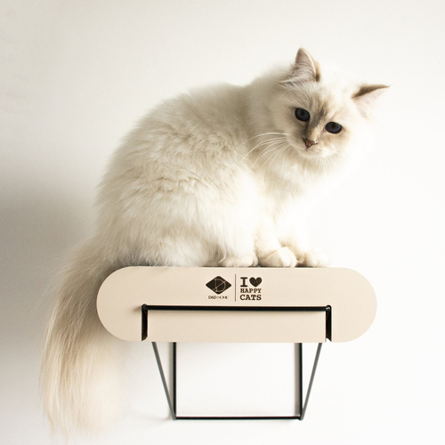 weitere Abbildung D&D Wandregal I Love Happy Cats David aus Pappe braun/beige