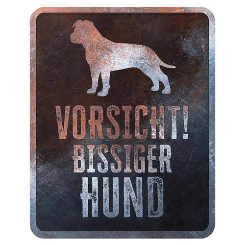 D&D Warnschild Square Stafford rostig
