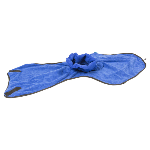 Duvo+ Bademantel Mikrofaser blau