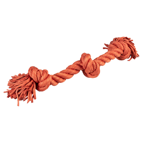 Duvo+ Baumwollseil mit 3 Knoten rot