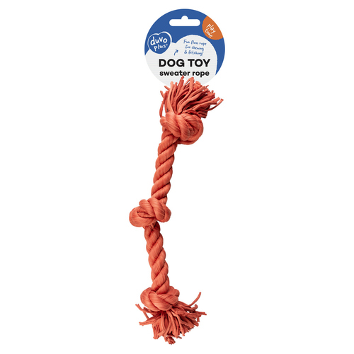 weitere Abbildung Duvo+ Baumwollseil mit 3 Knoten rot