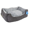 Duvo+ Bett Corduroy Ash rechteckig schwarz/grau für Hunde Abbildung 1