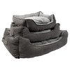 Duvo+ Bett Corduroy Ash rechteckig schwarz/grau für Hunde Abbildung 3