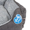 Duvo+ Bett Corduroy Ash rechteckig schwarz/grau für Hunde Abbildung 5