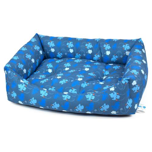 Duvo+ Bett "Die Schlümpfe" rechteckig blau
