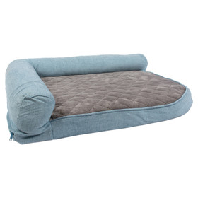Abbildung Duvo+ Bett Foam Tweed Sky blau/schwarz fr Hunde