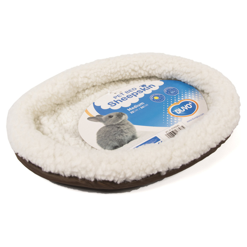 weitere Abbildung Duvo+ Bett oval Schafsfell
