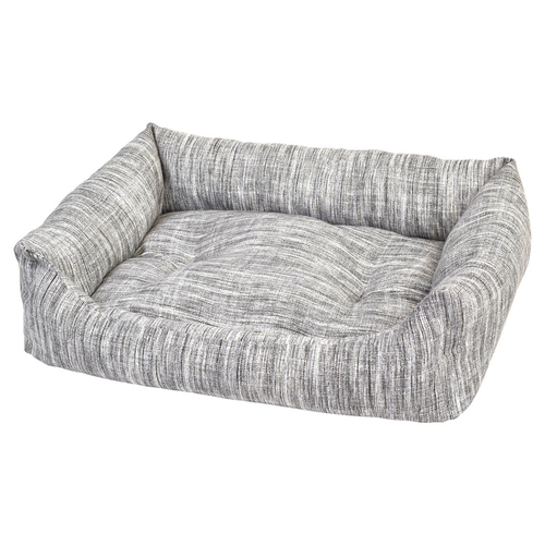 Duvo+ Bett rechteckig grau