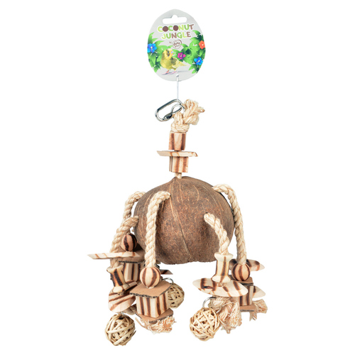 weitere Abbildung Duvo+ Coconut Jungle Anhnger mit Holzkltzen und Weidenkugeln