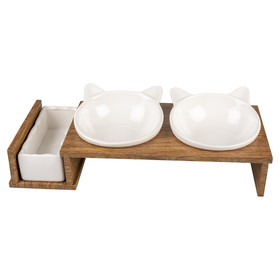 Abbildung Duvo+ Dinner Set Stone Up Kitty Face wei