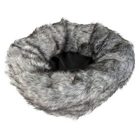 Abbildung Duvo+ Donutbett mit Fell grau fr Hunde