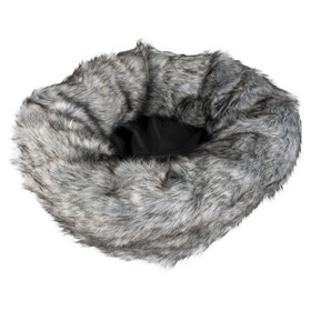 Abbildung Duvo+ Donutbett mit Fell grau fr Katzen