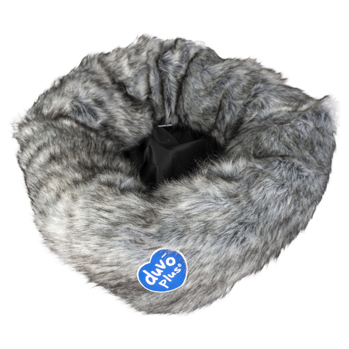 weitere Abbildung Duvo+ Donutbett mit Fell grau fr Katzen