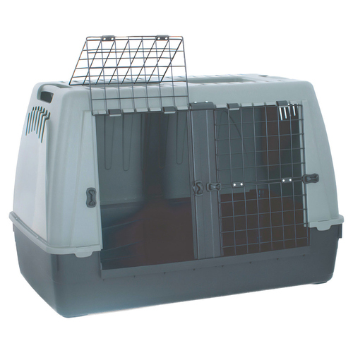 Duvo+ ECO Transportbox Baron mit zwei Türen grau/grün