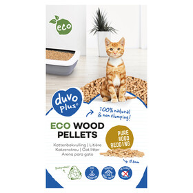 Abbildung Duvo+ Eco Holzpellets Einstreu 10 kg / 20 l fr Nager