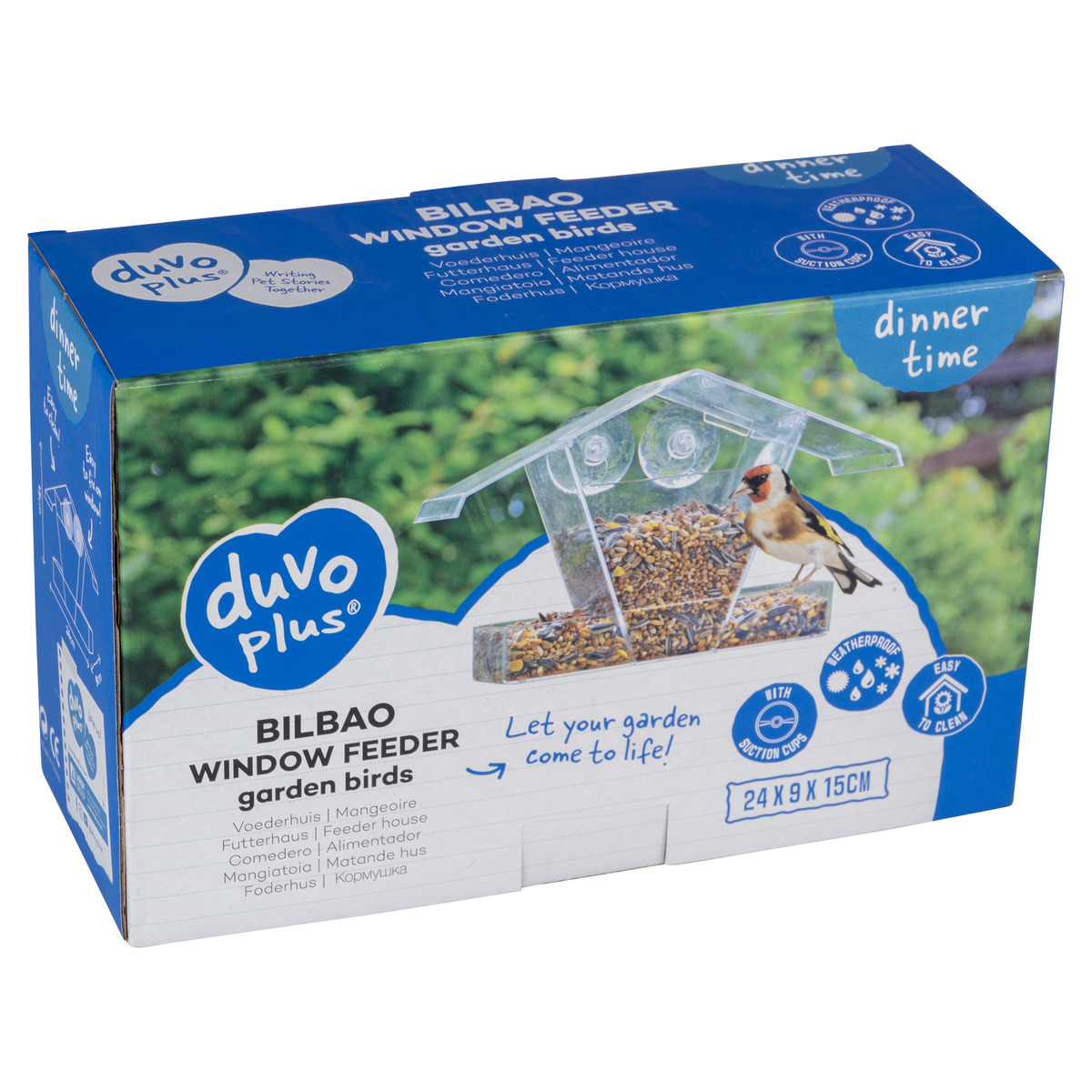 Fenster Vogel Futterhaus Aus Acryl - Mit Saugnäpfen Für Vogelbeobachtung
