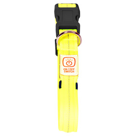 Abbildung Duvo+ Flash Light Halsband USB Nylon gelb