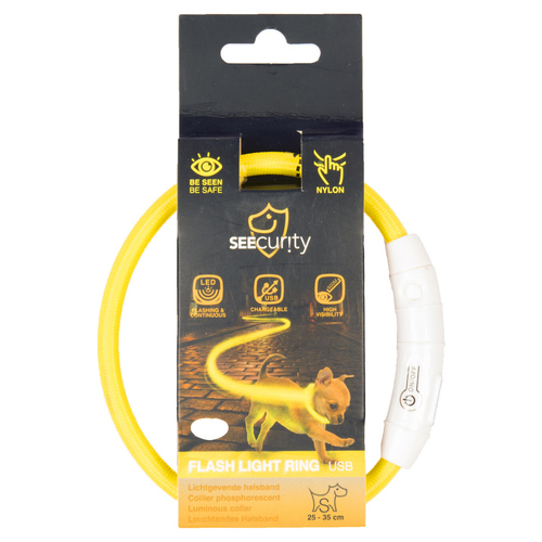 weitere Abbildung Duvo+ Flash Light Ring USB Nylon gelb