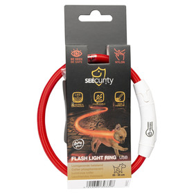 Abbildung Duvo+ Flash Light Ring USB Nylon rot
