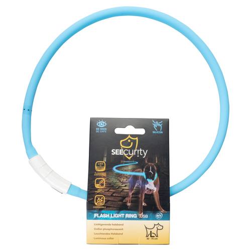 weitere Abbildung Duvo+ Flash Light Ring USB Silikon blau