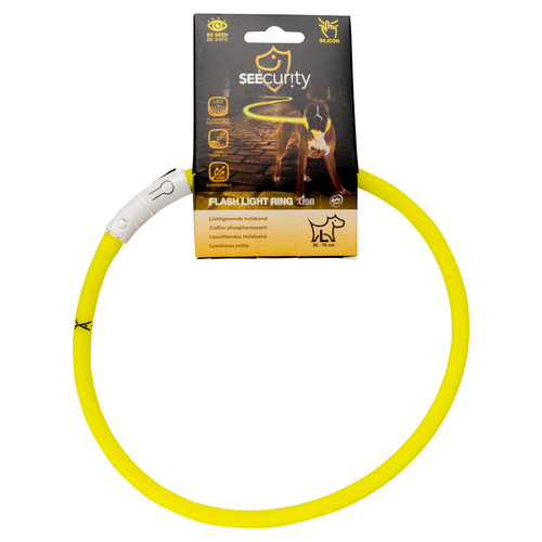 weitere Abbildung Duvo+ Flash Light Ring USB Silikon gelb
