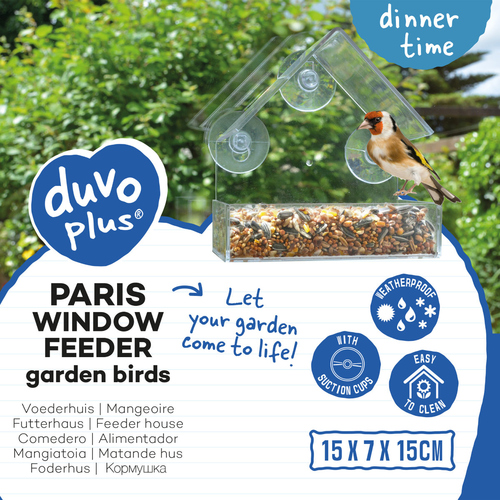 weitere Abbildung Duvo+ Futterhaus Paris transparent fr Gartenvgel