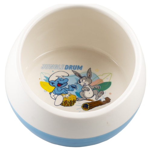 Duvo+ Futternapf "Die Schlümpfe" Harmony Schlumpf weiß/blau 800 ml für Nager