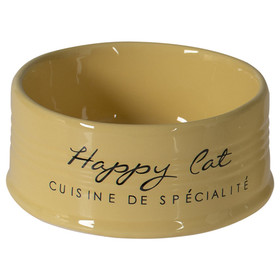 Abbildung Duvo+ Futternapf Stone Happy Cat gelb