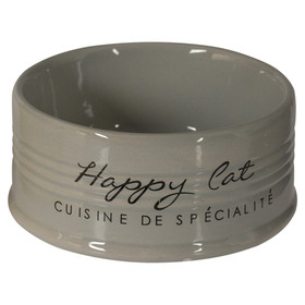 Abbildung Duvo+ Futternapf Stone Happy Cat grau