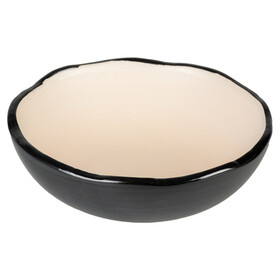 Abbildung Duvo+ Futternapf Stone Organic schwarz/beige fr Katzen