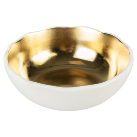 Abbildung Duvo+ Futternapf Stone Organic wei/gold fr Katzen