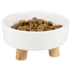 Abbildung Duvo+ Futternapf Stone Up Timber wei fr Katzen
