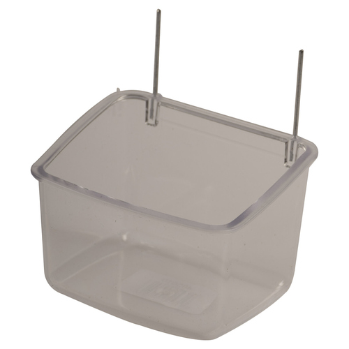 Mangeoire avec crochet en aluminium transparent, Figure 1