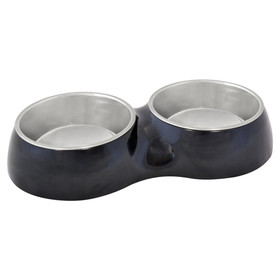 Abbildung Duvo+ Futterset doppelt Glossy Duo schwarz fr Katzen