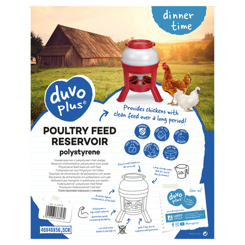 weitere Abbildung Duvo+ Futterspender Polystyrol rot