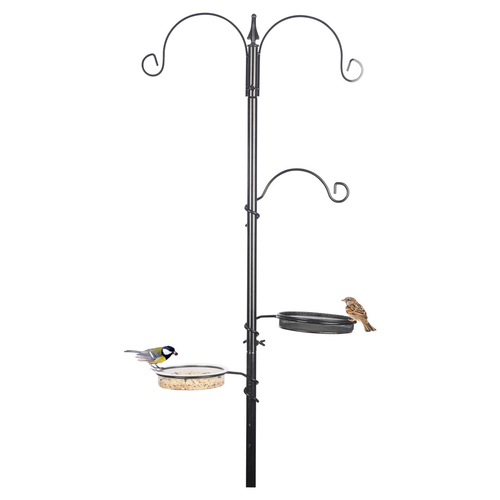 Duvo+ Futterstation für Gartenvögel schwarz