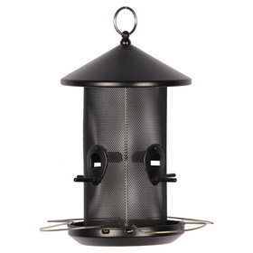 Abbildung Duvo+ Gartenvgel Futterspender Metallrohr schwarz