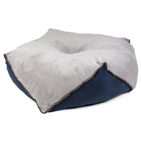 Abbildung Duvo+ Hundebett Duotex Eco rund blau/grau