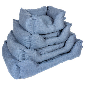Abbildung Duvo+ Hundebett Textura Eco rechteckig blau