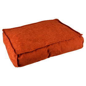 Abbildung Duvo+ Hundekissen rechteckig Velvet Copper rot/wei