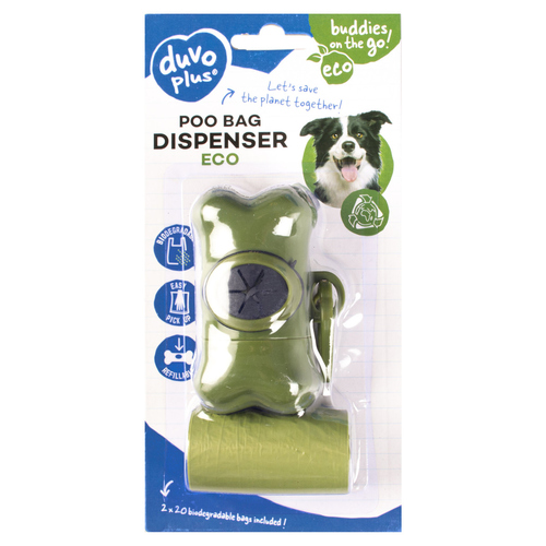 weitere Abbildung Duvo+ Hundekotbeutelspender Knochen Eco grn