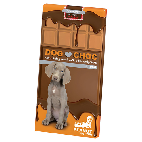 Duvo+ Hundeschokolade Dog Choc Erdnussbutter 100 g