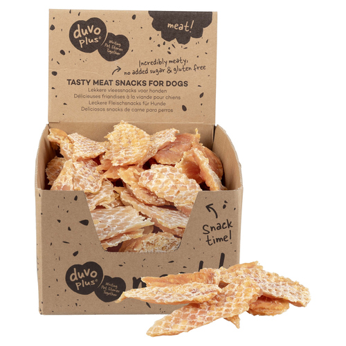 Duvo+ Hundesnack Huhn Jerkies / Sparpaket, Inhalt: 85 Stück