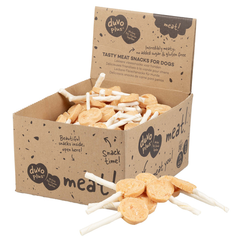 Duvo+ Hundesnack Huhn Lollipops / Sparpaket, Inhalt: 120 Stück