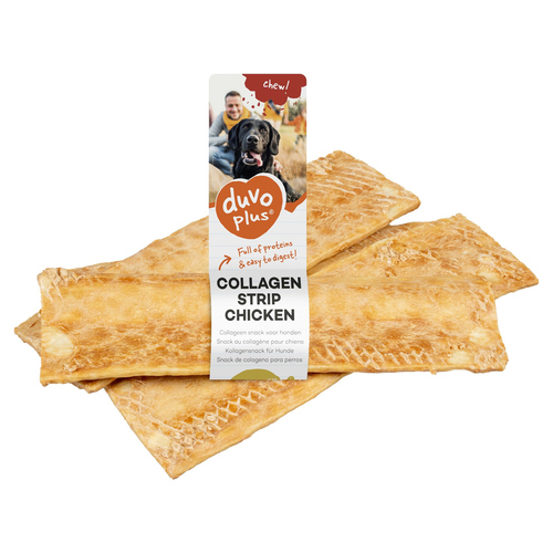 Duvo+ Hundesnack chew! Kollagenstreifen Huhn 32 g