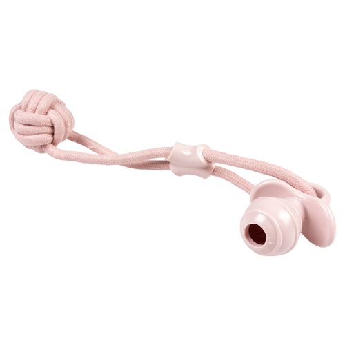 Duvo+ Hundespielzeug 8-Zugring mit Kugel & Gummischnuller rosa